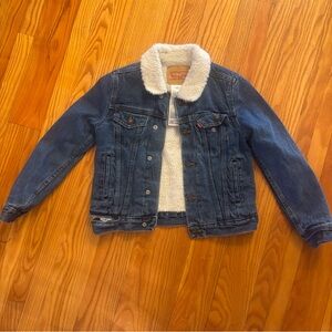 Levi's Kids Sherpa Lined Denim Jacket - Youth Small